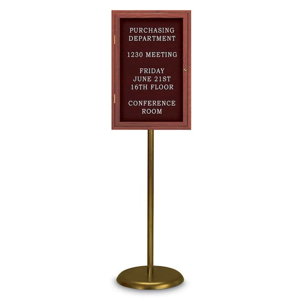 Corkboard, Double Door, Radius Frame, 42x32", Bronze/Cloud